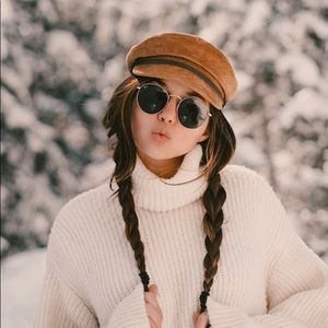 NWOT WILL&BEAR Tan Bakers Hat size S